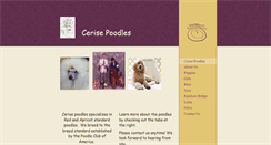 Desktop Screenshot of cerisepoodles.com